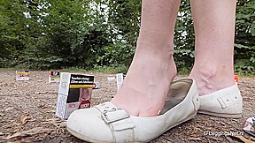 Crushing Partly Barefoot On Rest Area